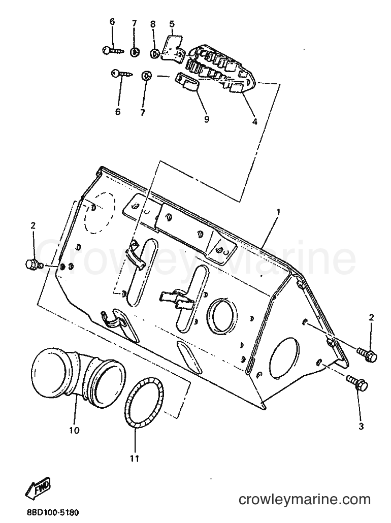 Yamaha Motors BR250T (8BD2) [999] - STEERING GATE