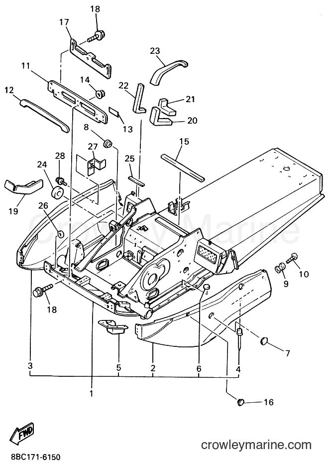 Yamaha Motors BR250L (8BC4) [010] - FRAME