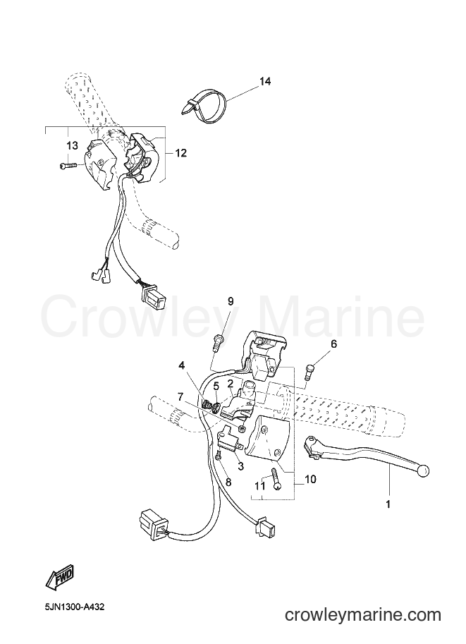 2004 Street Bike BT1100 - BT1100 (5JN3) [060] - HANDLE SWITCH & LEVER