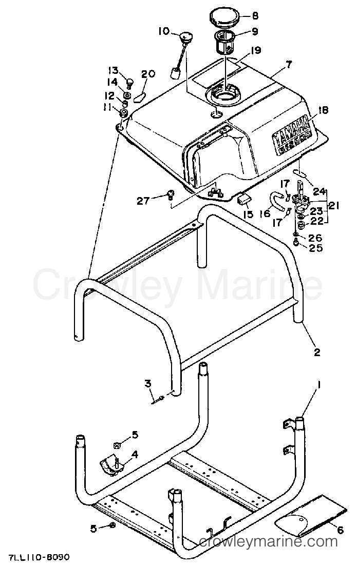 Yamaha Motors EF2500 - FRAME - FUEL TANK