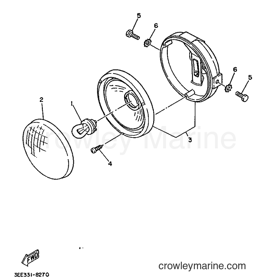 1988 Scooter FS1 - FS1 (3EE1) [999] - HEADLIGHT