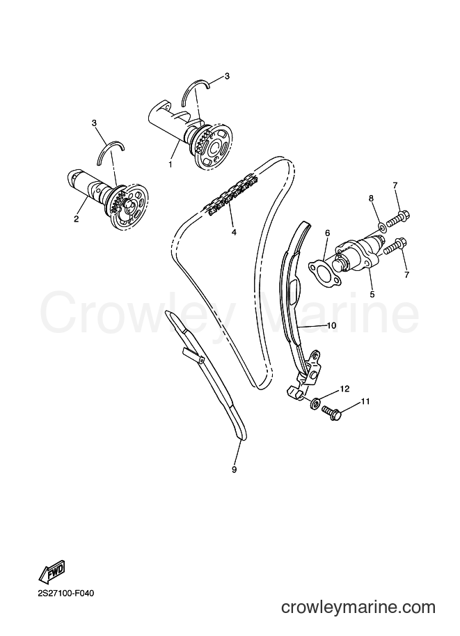 Yamaha Motors YZ450F (2S2B) [020] - CAMSHAFT & CHAIN