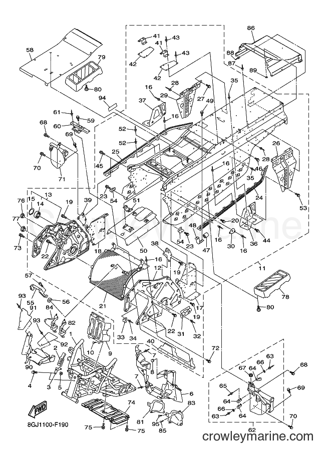 Yamaha Motors RT50VT (8GJ1) [020] - FRAME