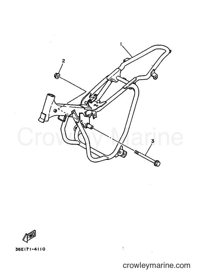 1989 Dirt Bike PW50W - PW50W (3PT1) [010] - FRAME