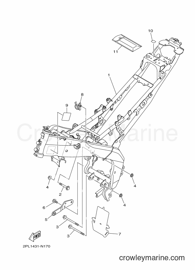 2016 Sport Bike YZF-R15 - YZF-R15 (2PL5) [010] - FRAME