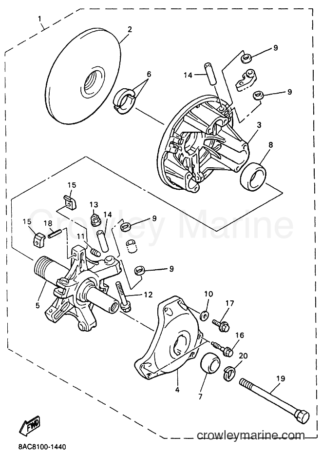 2002 Snowmobile VK540E-3 - VK540E-3 (8AC9) [020] - ALTERNATE FOR DRIVE