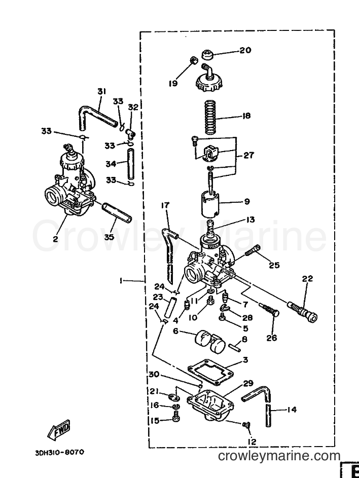 Yamaha Motors RD350LC (3DH1) [99A] - CARBURETOR