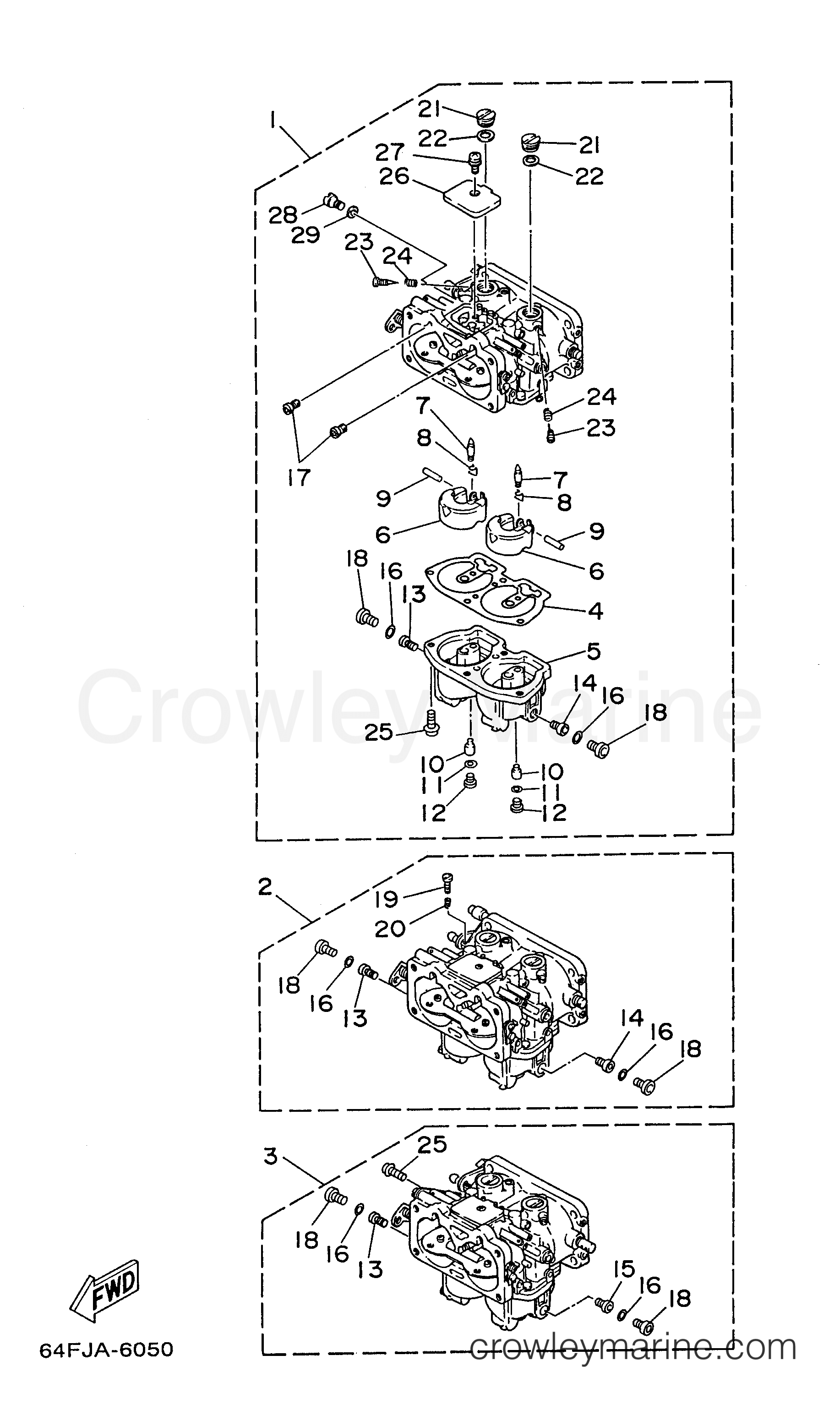 Yamaha Motors P150TLRX - CARBURETOR
