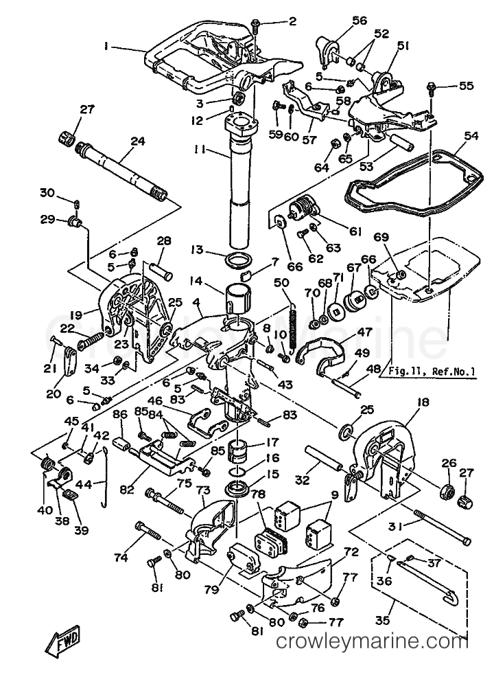 Yamaha Motors 25D (695) [999] - BRACKET