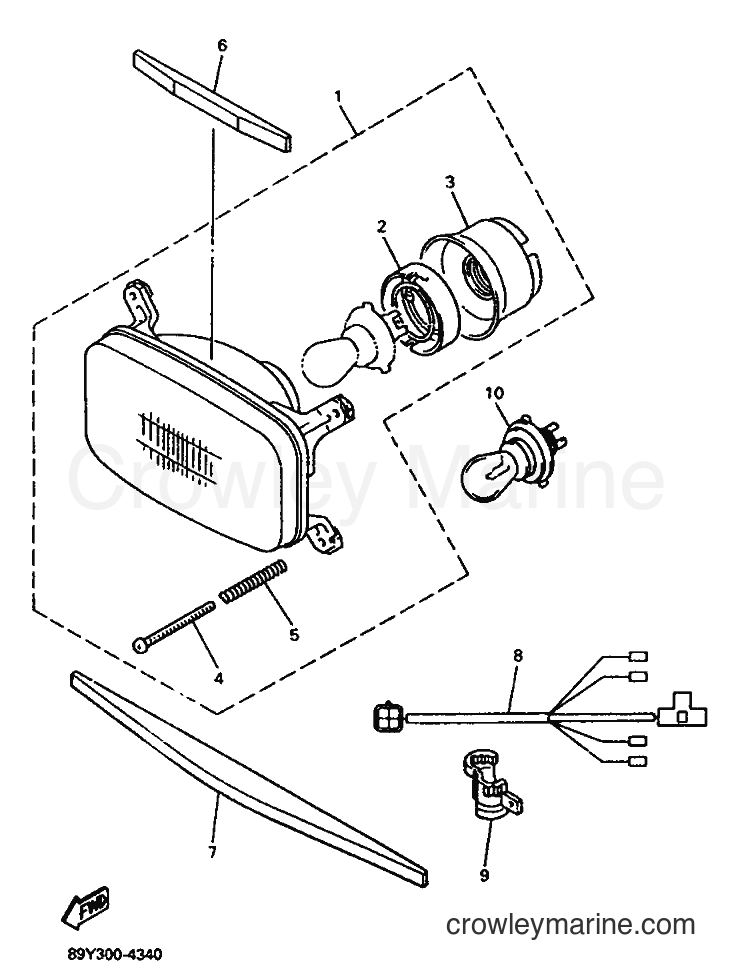 Yamaha Motors ET410TR (89Y4) [010] - HEADLIGHT
