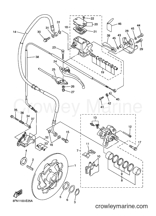 2006 Snowmobile VK10 - VK10 (8FN2) [020] - BRAKE