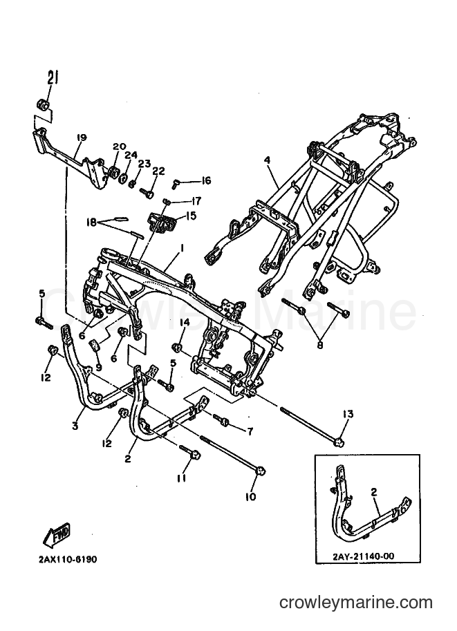Yamaha Motors FZ600 (2XR0) [010] - FRAME