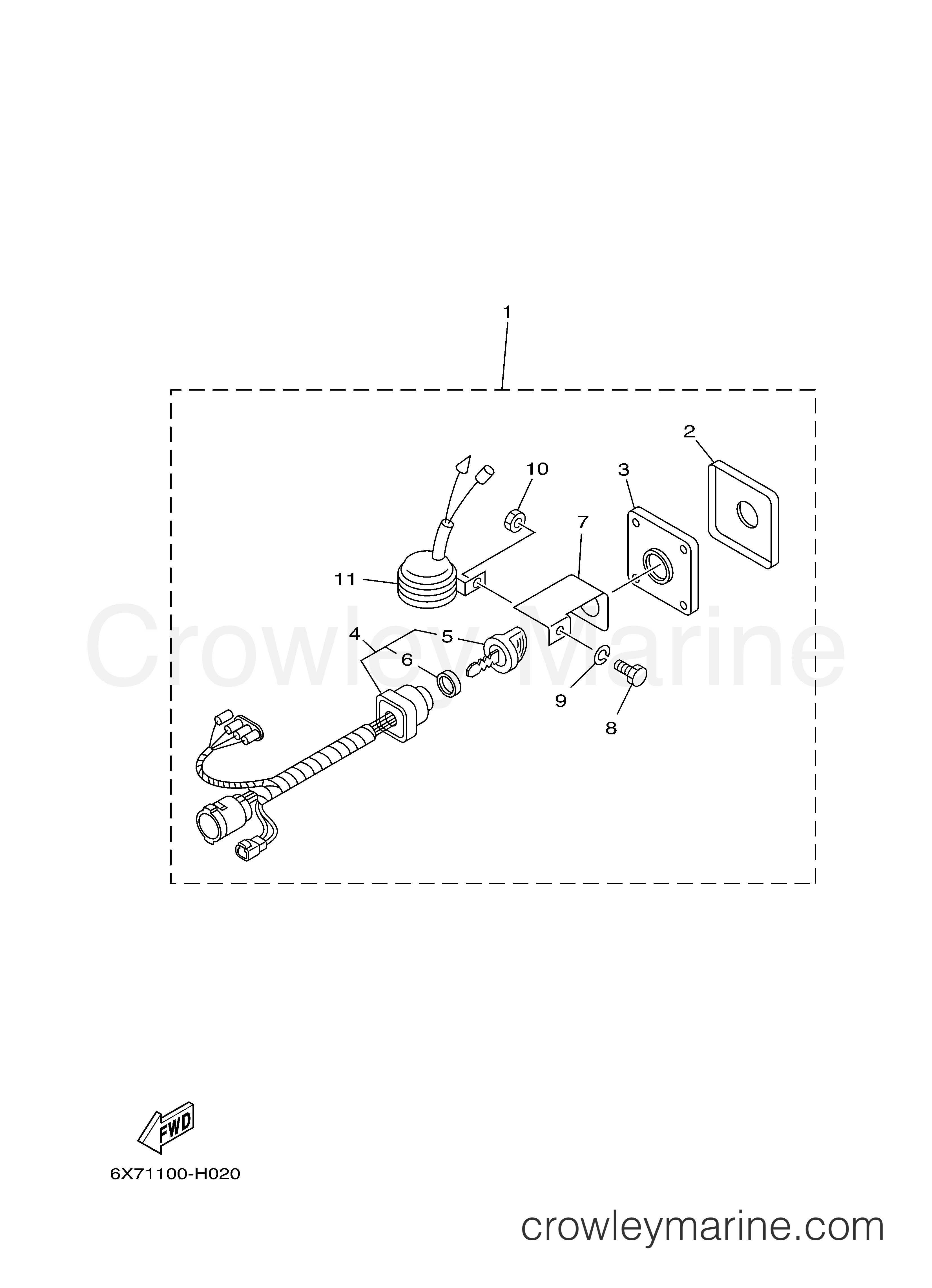 Yamaha Motors Dec Flush Control 2008 - SWITCH PANEL