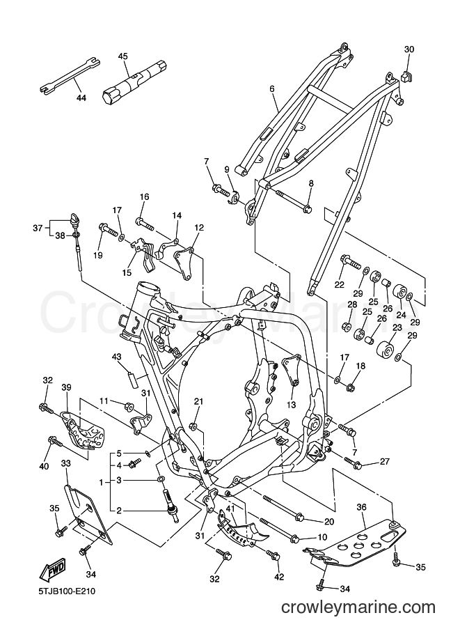 2006 Dirt Bike WR450F - WR450F (5TJD) [020] - FRAME