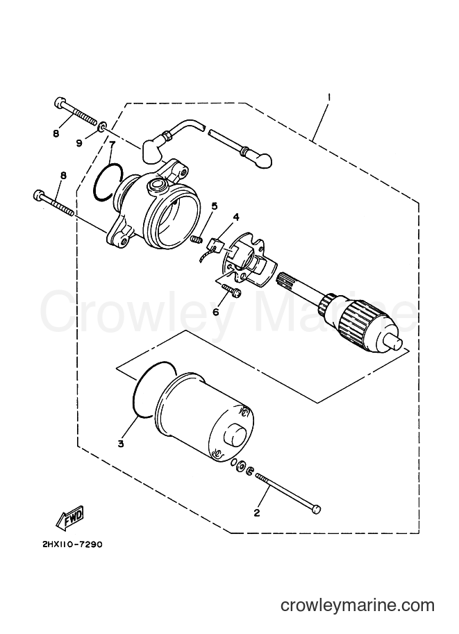 2000 ATV YFM80 - YFM80 (4EMU) [010] - STARTING MOTOR