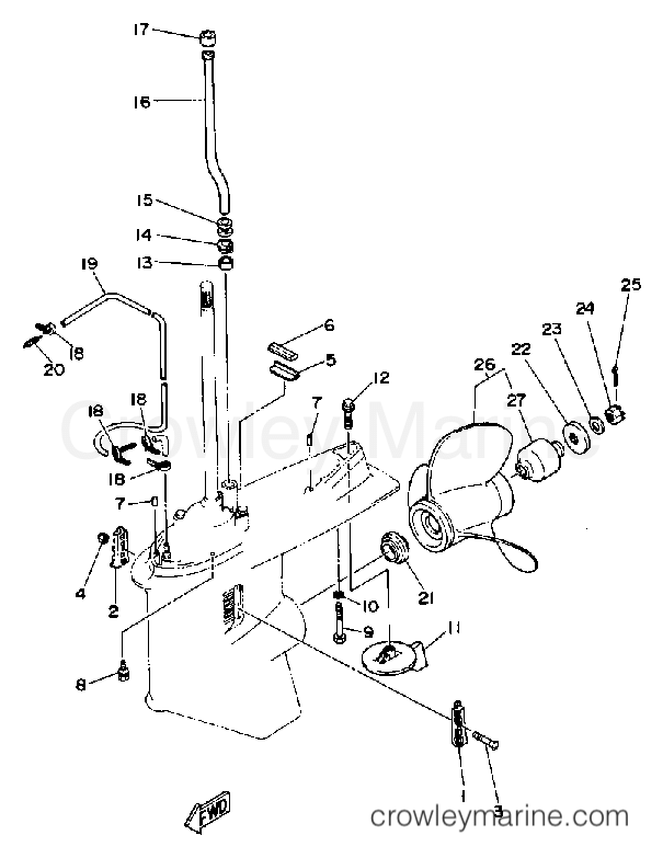 Yamaha Motors PROV150LF - LOWER DRIVE 2