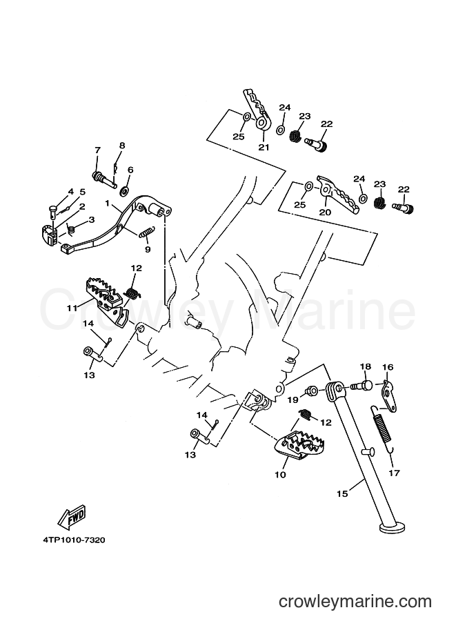 1999 Dirt Bike DT230 - DT230 (4TP3) [010] - STAND & FOOTREST
