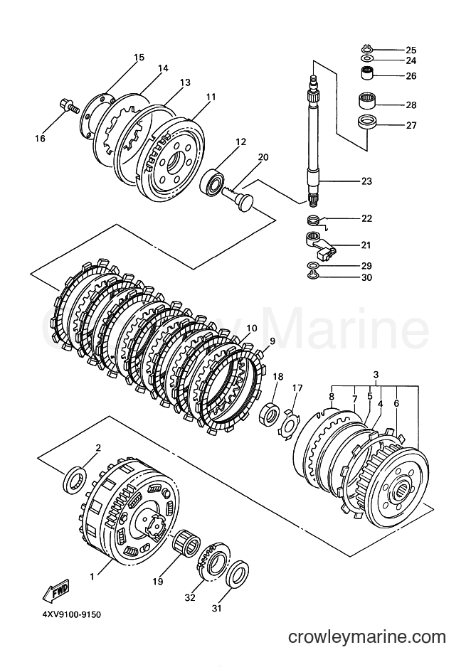 Yamaha Motors YZF-R1 (5JJ1) [070] - CLUTCH