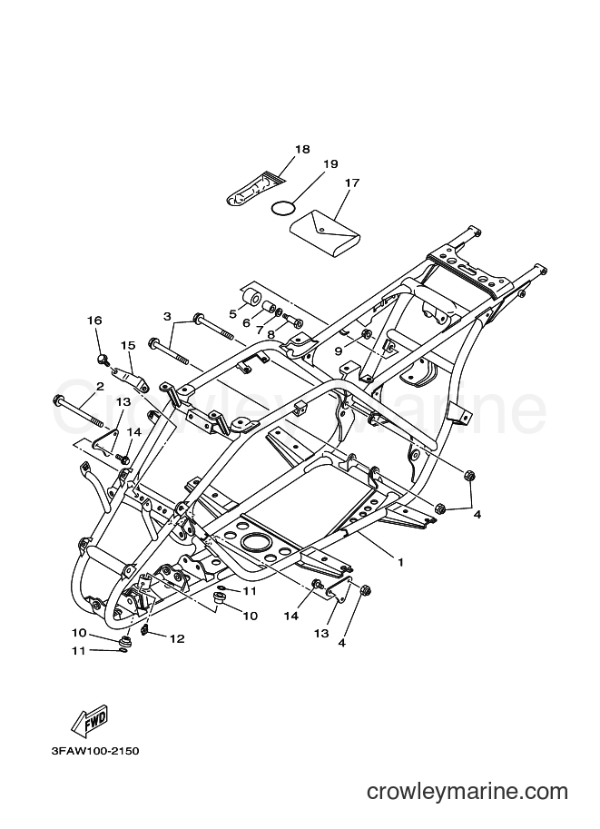 Yamaha Motors YFA1 (3FAY) [020] - FRAME