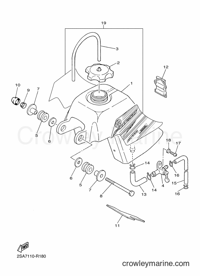 Yamaha Motors PW50 (2SA8) [010] - FUEL TANK