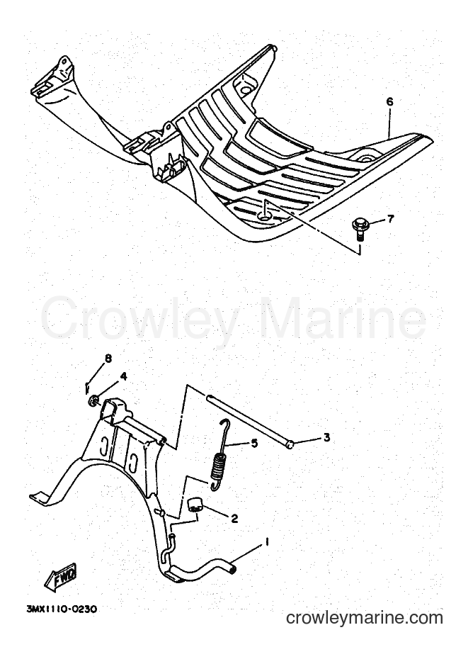 1994 Scooter CW50 - CW50 (4FG4) [010] - STAND & FOOTREST