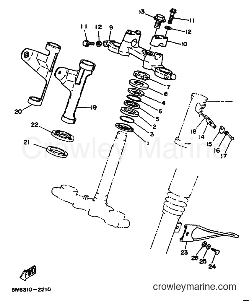 1992 Scooter DT50M - DT50M (4ET1) [999] - STEERING