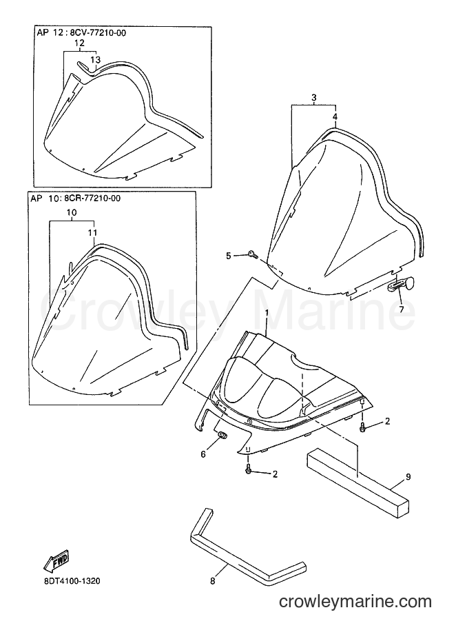Yamaha Motors VT500 (8CY5) [020] - WINDSHIELD
