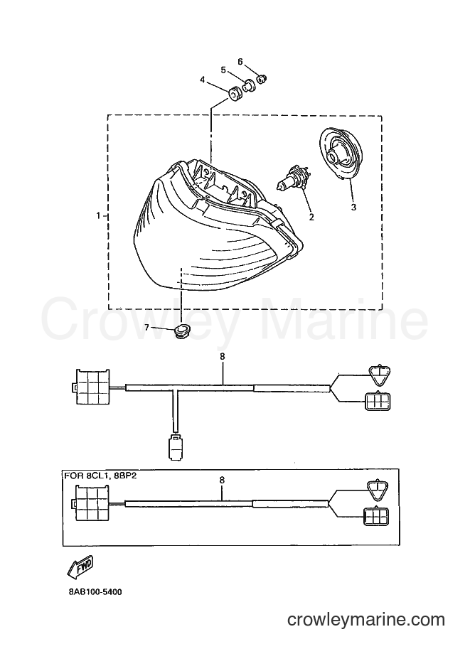 Yamaha Motors VX500ST (8BN2) [020] - HEADLIGHT