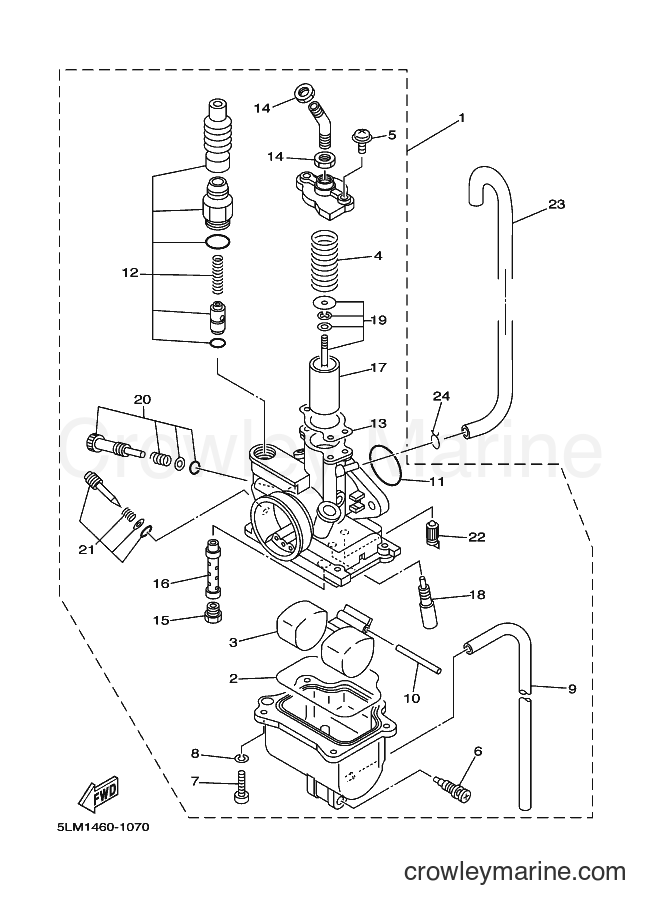 2001 Scooter T105SE - T105SE (5LM1) [010] - CARBURETOR