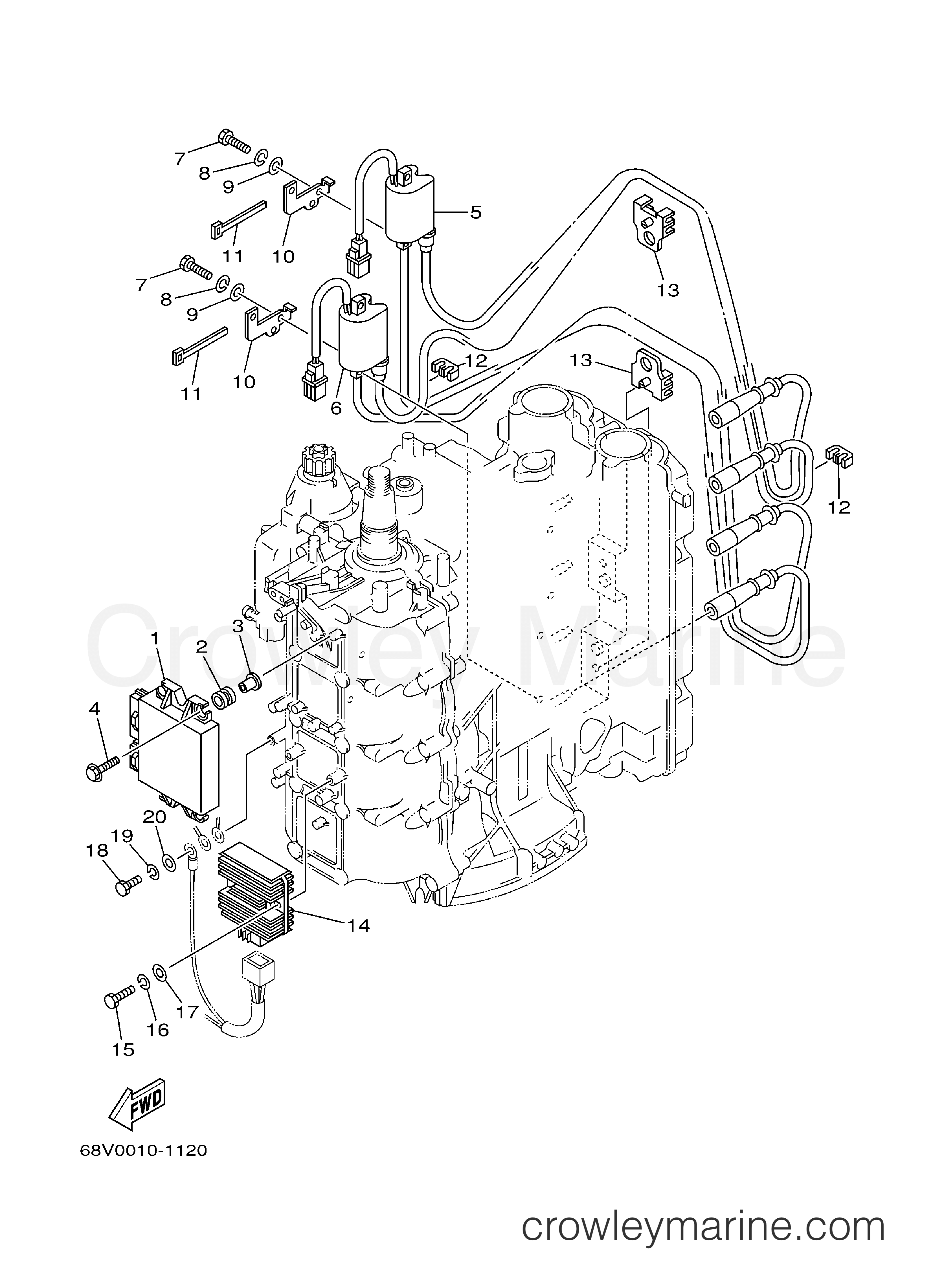 Yamaha Motors F115TXRD - ELECTRICAL 1