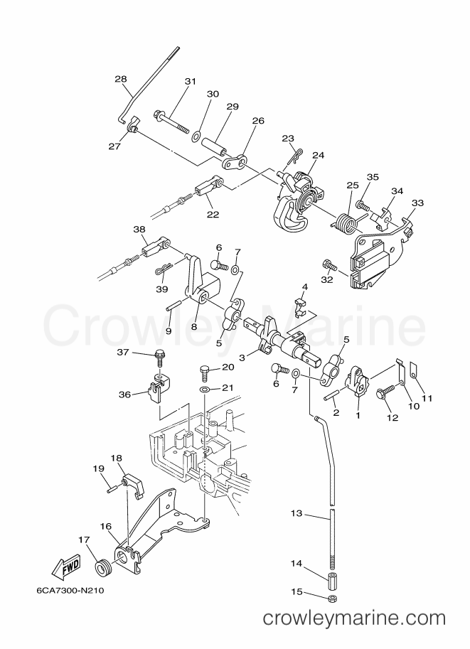 Yamaha Motors F9.9HEL (6CA7) [150] - CONTROL 2