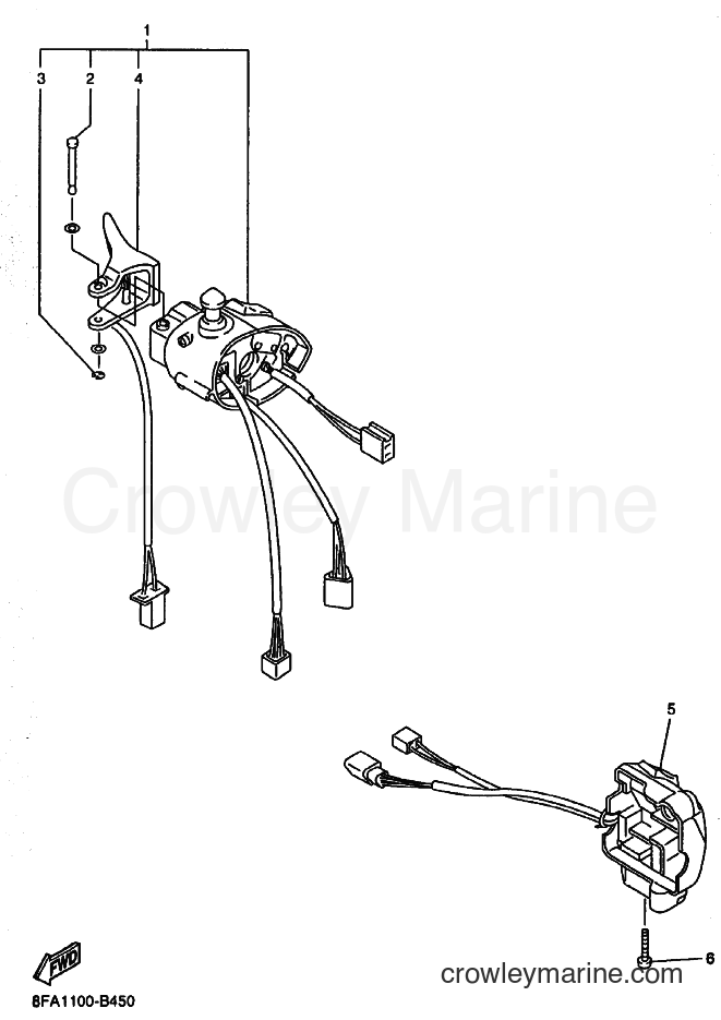 Yamaha Motors RX10 (8FA2) [020] - HANDLE SWITCH. LEVER