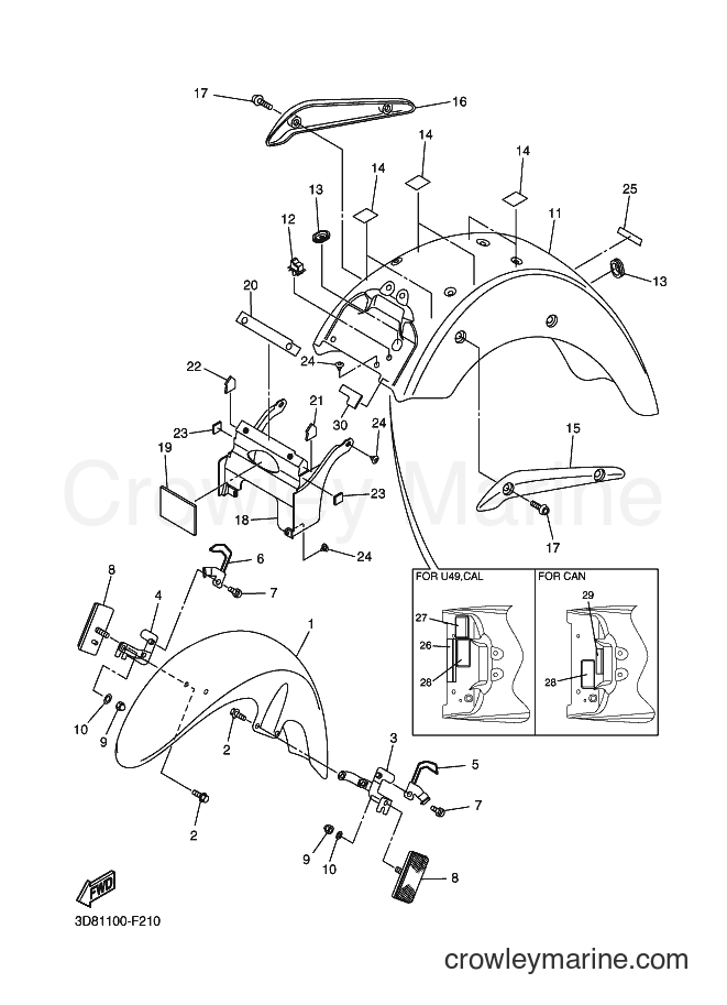 Yamaha Motors XVS1300A (3D83) [010] - FENDER