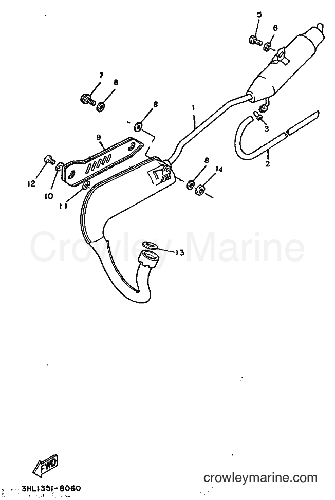 1988 Scooter DT50R - DT50R (3HL2) [999] - EXHAUST