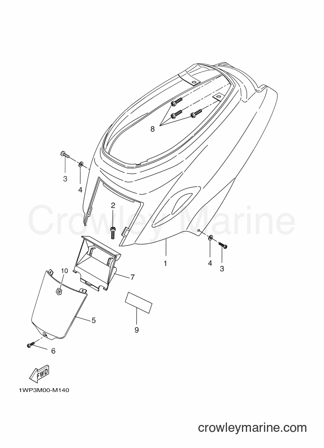 Yamaha Motors CW50LN (1WP3) [020] - SIDE COVER
