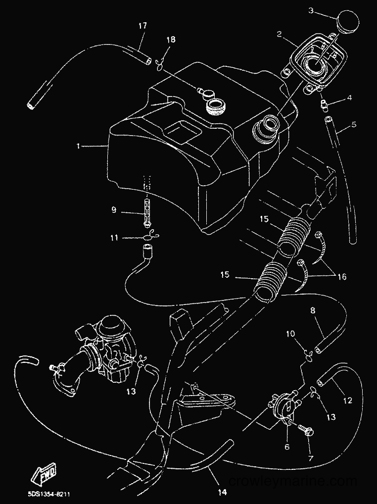 2000 Scooter YP125E - YP125E (5DSH) [010] - FUEL TANK