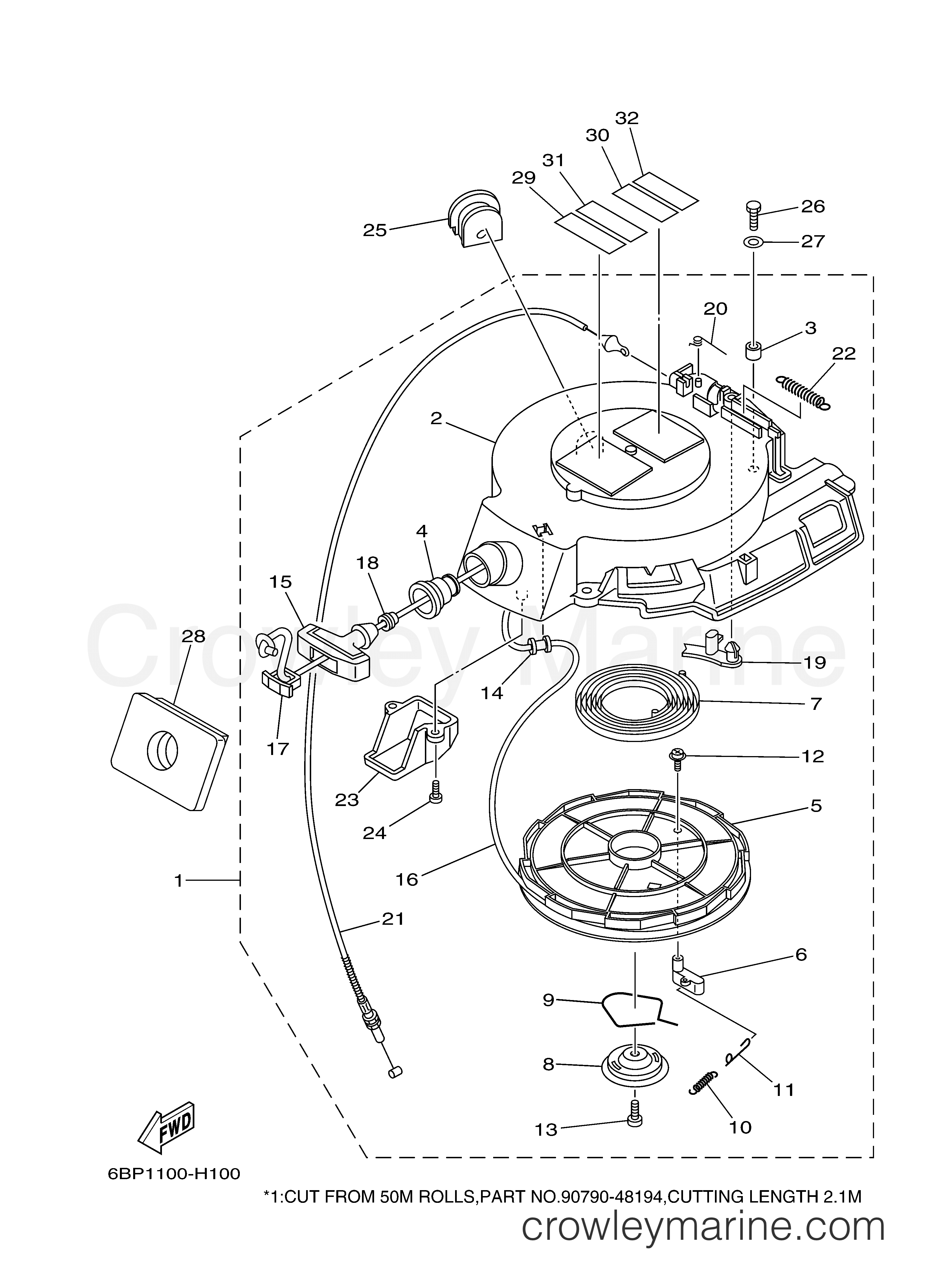 Yamaha Motors F25SEHA - STARTER