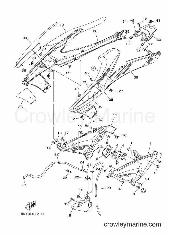 2017 Street Bike VXN150 - VXN150 (BK82) [010] - SIDE COVER