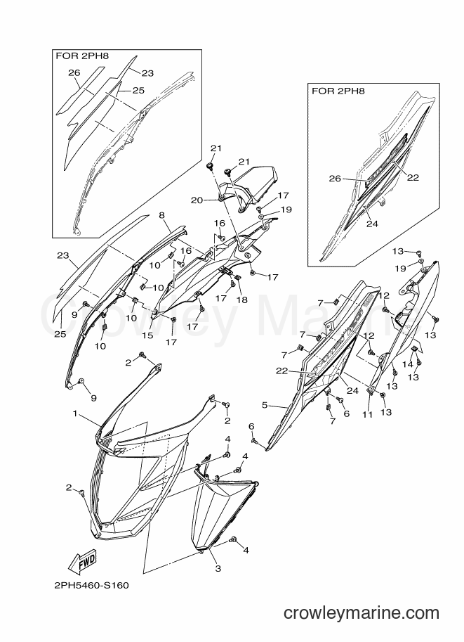 Yamaha Motors LNS125 (2PH5) [010] - SIDE COVER