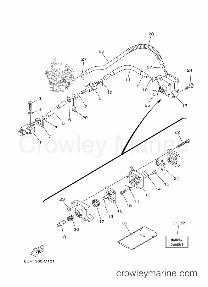 Yamaha Motors FT8GMH (6FX2) [020] - FUEL