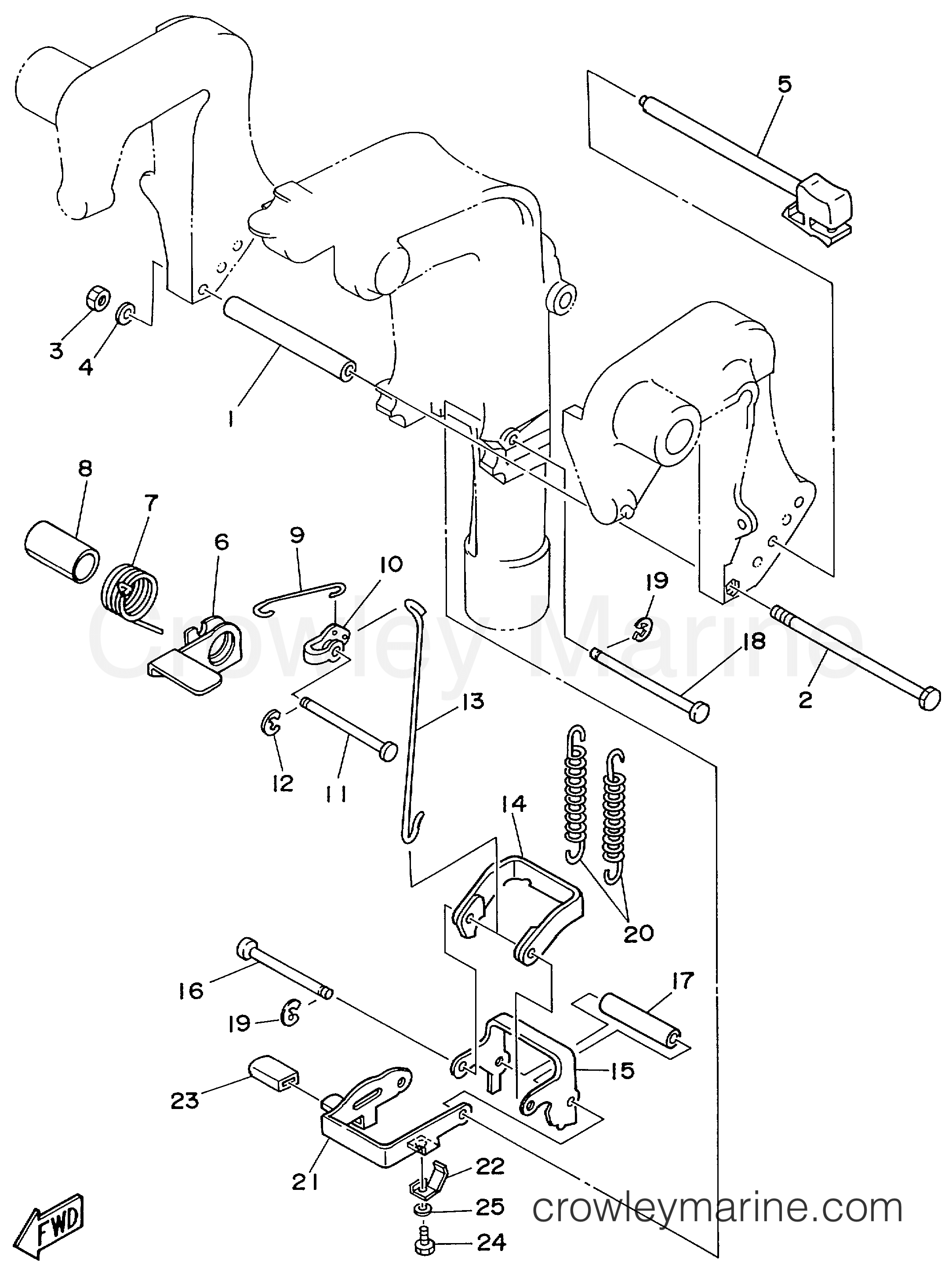 Yamaha Motors F9.9ELRW - BRACKET 2