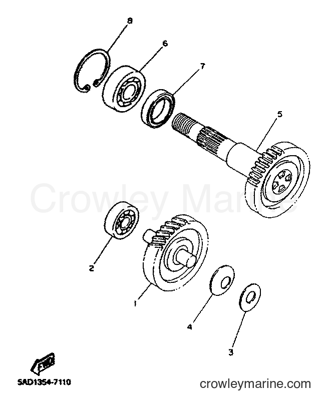 2001 Scooter YN50 - YN50 (5MRB) [010] - TRANSMISSION