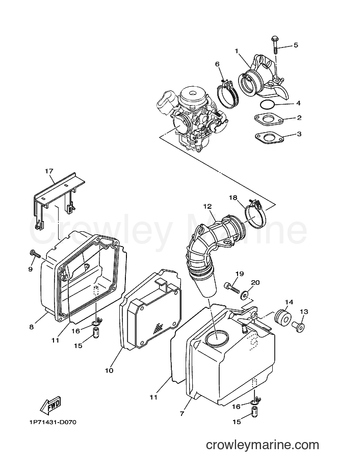 Yamaha Motors AT115C (2D51) [010] - INTAKE
