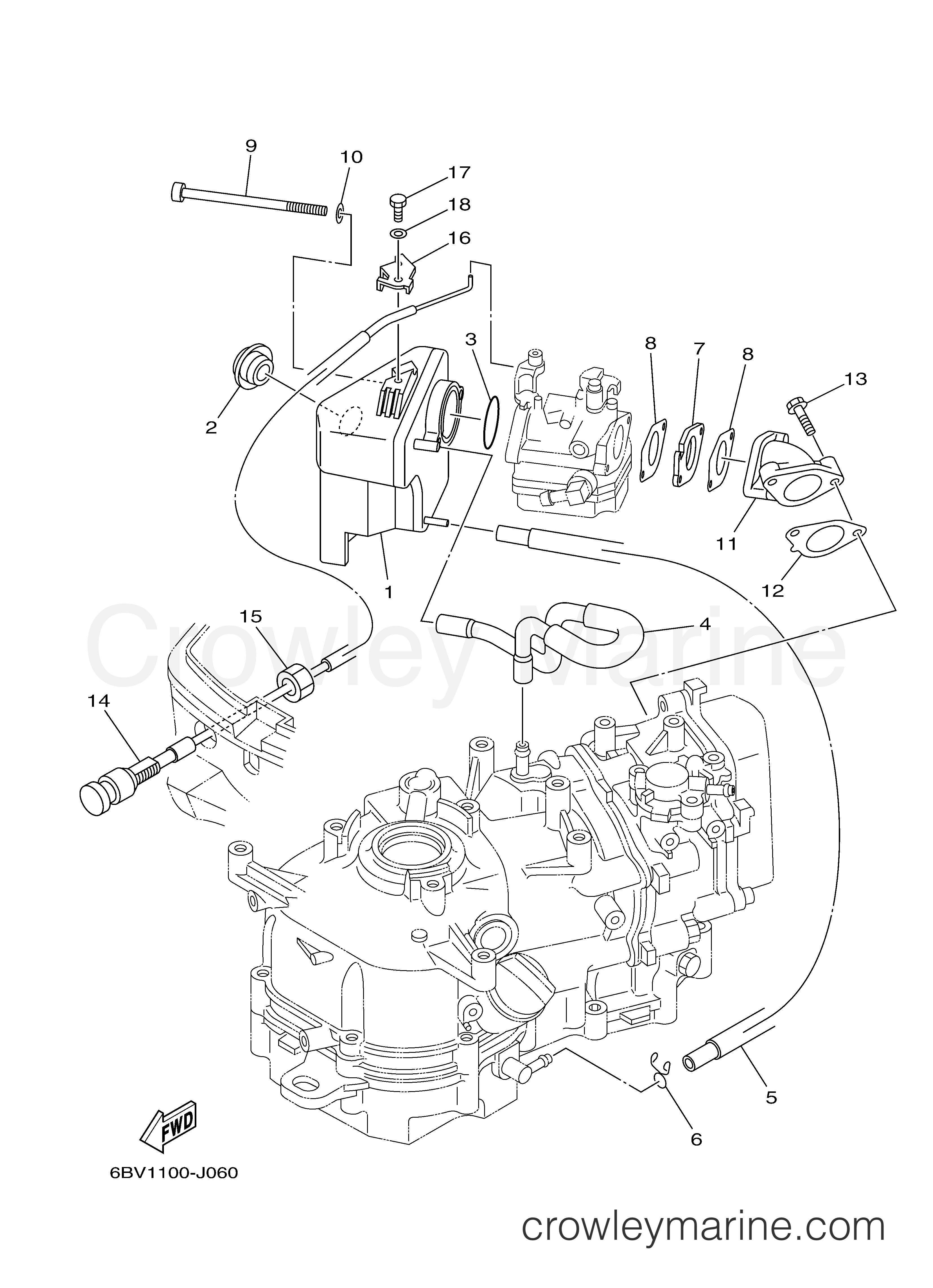 Yamaha Motors F6SMHA - INTAKE