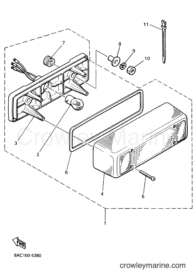 1996 Snowmobile VK540E-2 - VK540E-2 (8AC3) [030] - TAILLIGHT