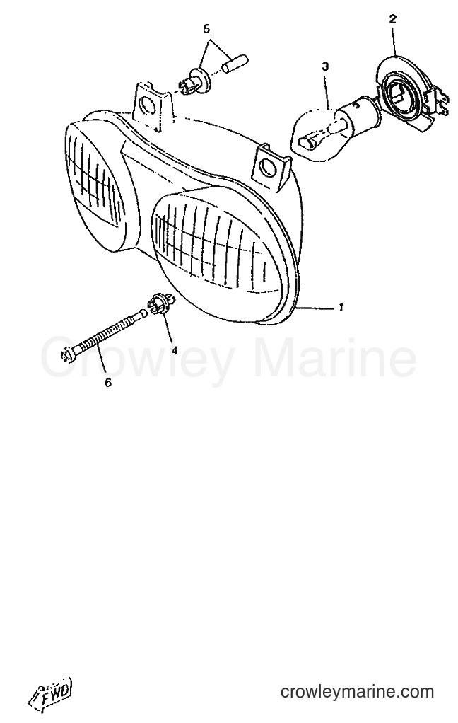 1996 Scooter CW50RSP - CW50RSP (4WT1) [999] - HEADLIGHT