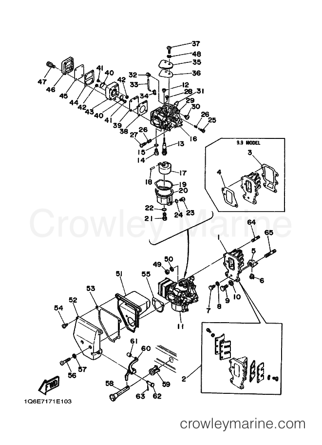 Yamaha Motors 9.9D (6E7) [030] - INTAKE