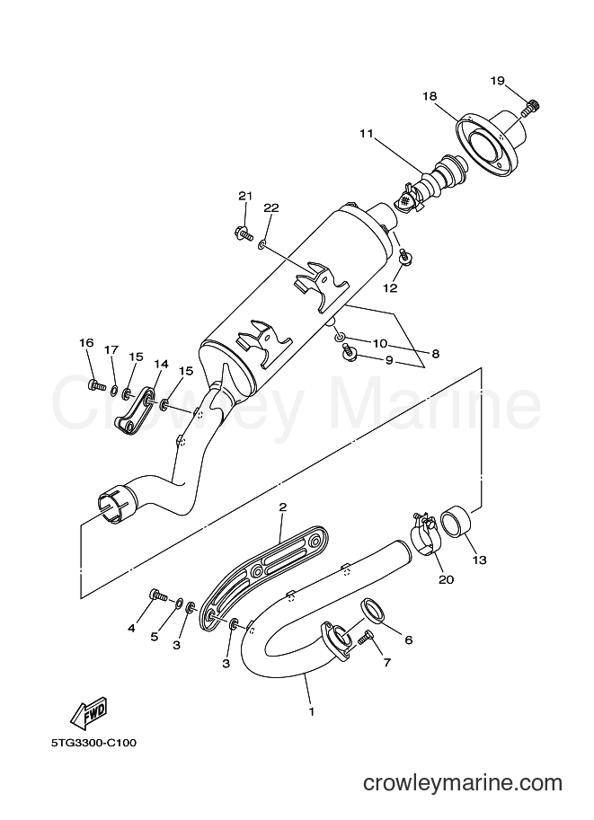 2004 ATV YFZ450 - YFZ450 (5TG2) [010] - EXHAUST