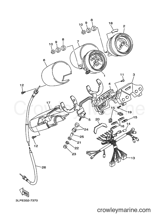 Yamaha Motors XV1100 (3EF8) [010] - METER