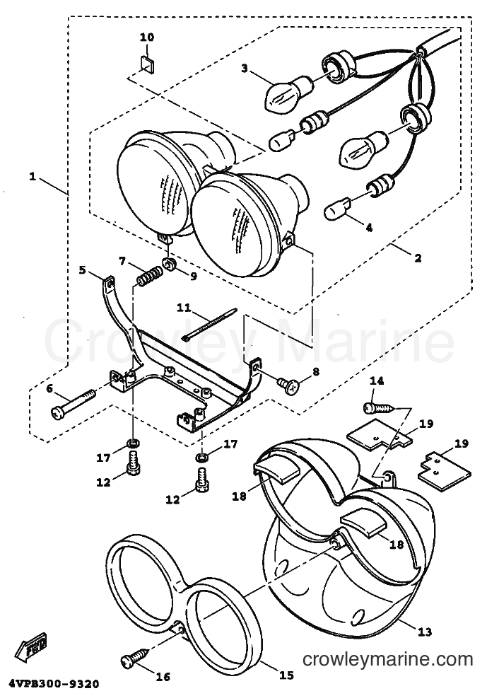 Yamaha Motors YW100 (4VPJ) [010] - HEADLIGHT